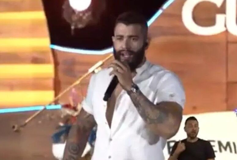 Gusttavo Lima atropela ciclista ao sair de fazenda em Goiás Gusttavo Lima atropela ciclista ao sair de fazenda em Goiás