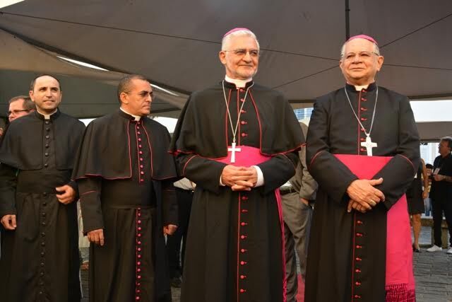 Posse canônica de Dom Delson temDom José Maria Pires eDom Aldo Pagotto