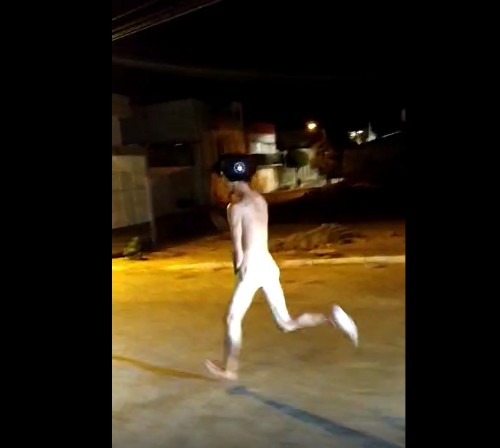 Jovem que apostou em derrota do Flamengo corre pelado pelas ruas de São Bento