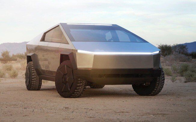 Tesla mostra polêmica picape elétrica Cybertruck, que parece à prova da balas Tesla mostra polêmica picape elétrica Cybertruck, que parece à prova da balas