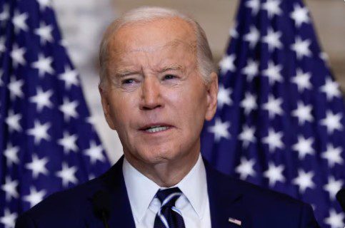 Biden em 1º de fevereiro de 2024 — Foto: REUTERS/Evelyn Hockstein/File Photo