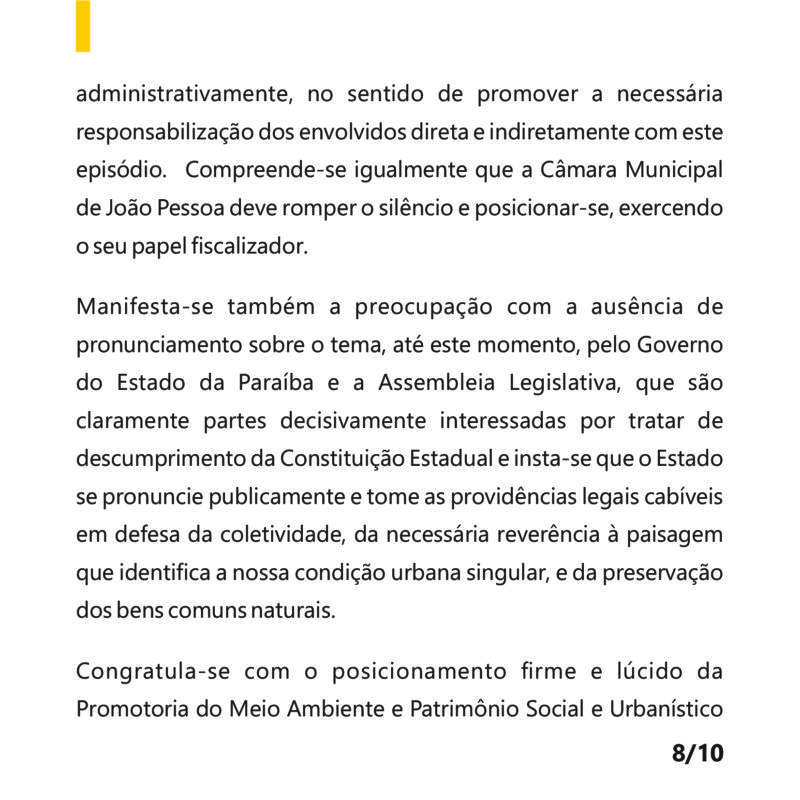 Entidades pedem punições a ex-diretor da Seplan e construtora de prédio com altura acima do permitido na Orla de João Pessoa