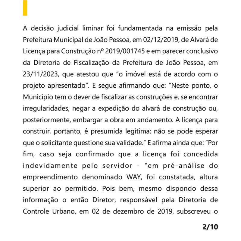 Entidades pedem punições a ex-diretor da Seplan e construtora de prédio com altura acima do permitido na Orla de João Pessoa