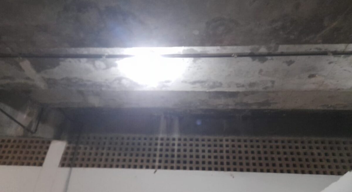 Vestiário do Sousa é atingido por bomba e clube pede providências Vestiário do Sousa é atingido por bomba, no Perpetão