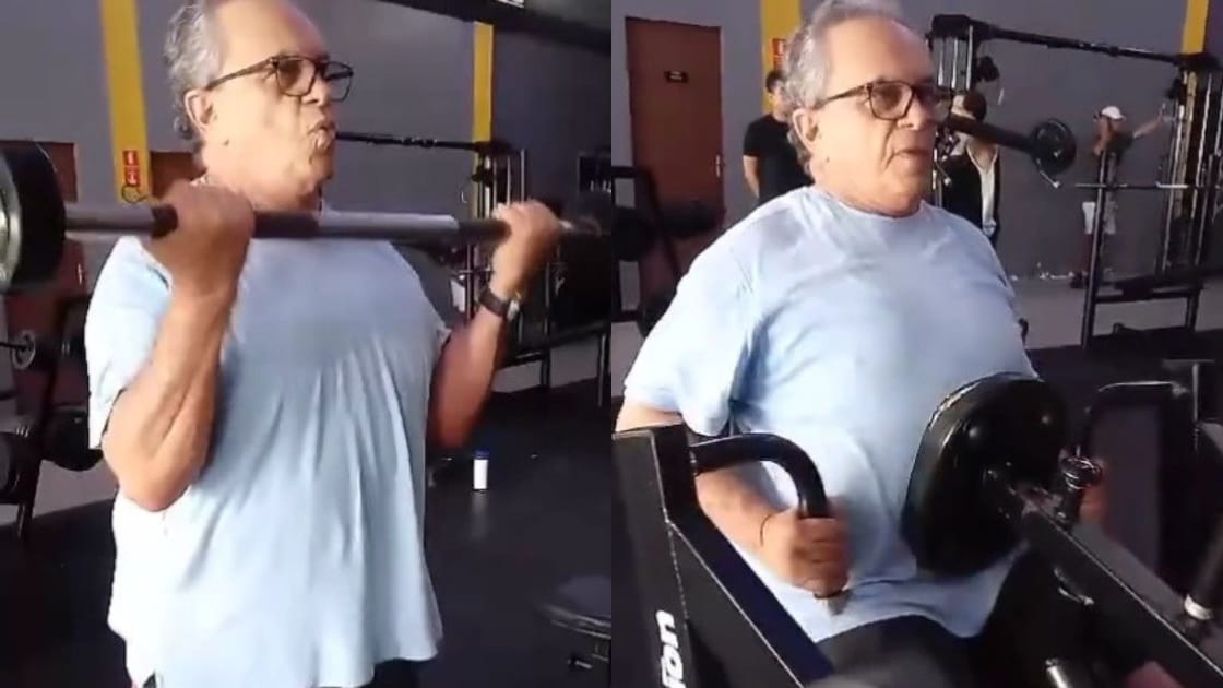 "O treino de hoje tá pago": cantor Flávio José surpreende web ao surgir em vídeo fazendo academia Flávio José.