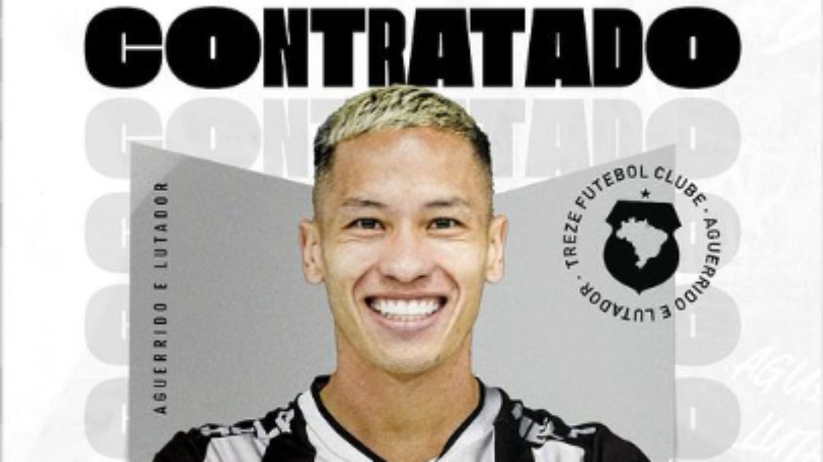 Treze-PB anuncia retorno do meia Yamada, que estava no Taubaté Yamada, Treze-PB