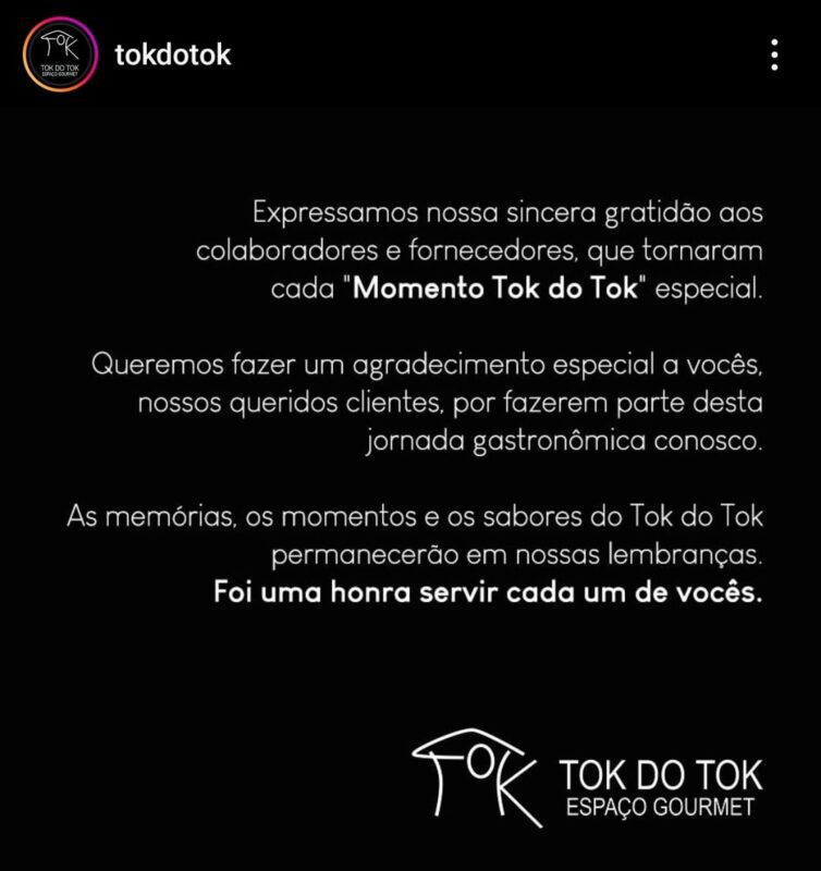Mais um restaurante anuncia que vai fechar em Campina Grande; saiba qual é