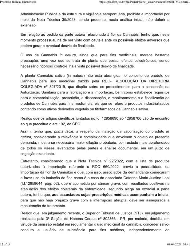 Decisão inédita: Justiça Federal acata pedido da Abrace e associação vai poder fornecer óleo e flor da Cannabis