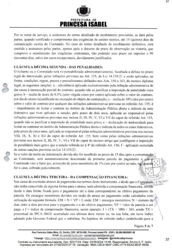 Prefeitura de Princesa Isabel desembolsa mais de R$ 400 mil com banca organizadora e deve realizar novo concurso público