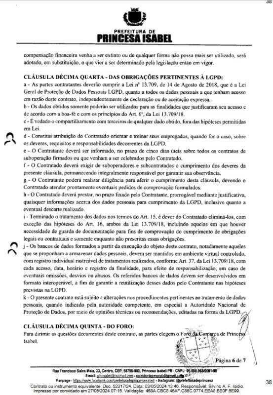 Prefeitura de Princesa Isabel desembolsa mais de R$ 400 mil com banca organizadora e deve realizar novo concurso público