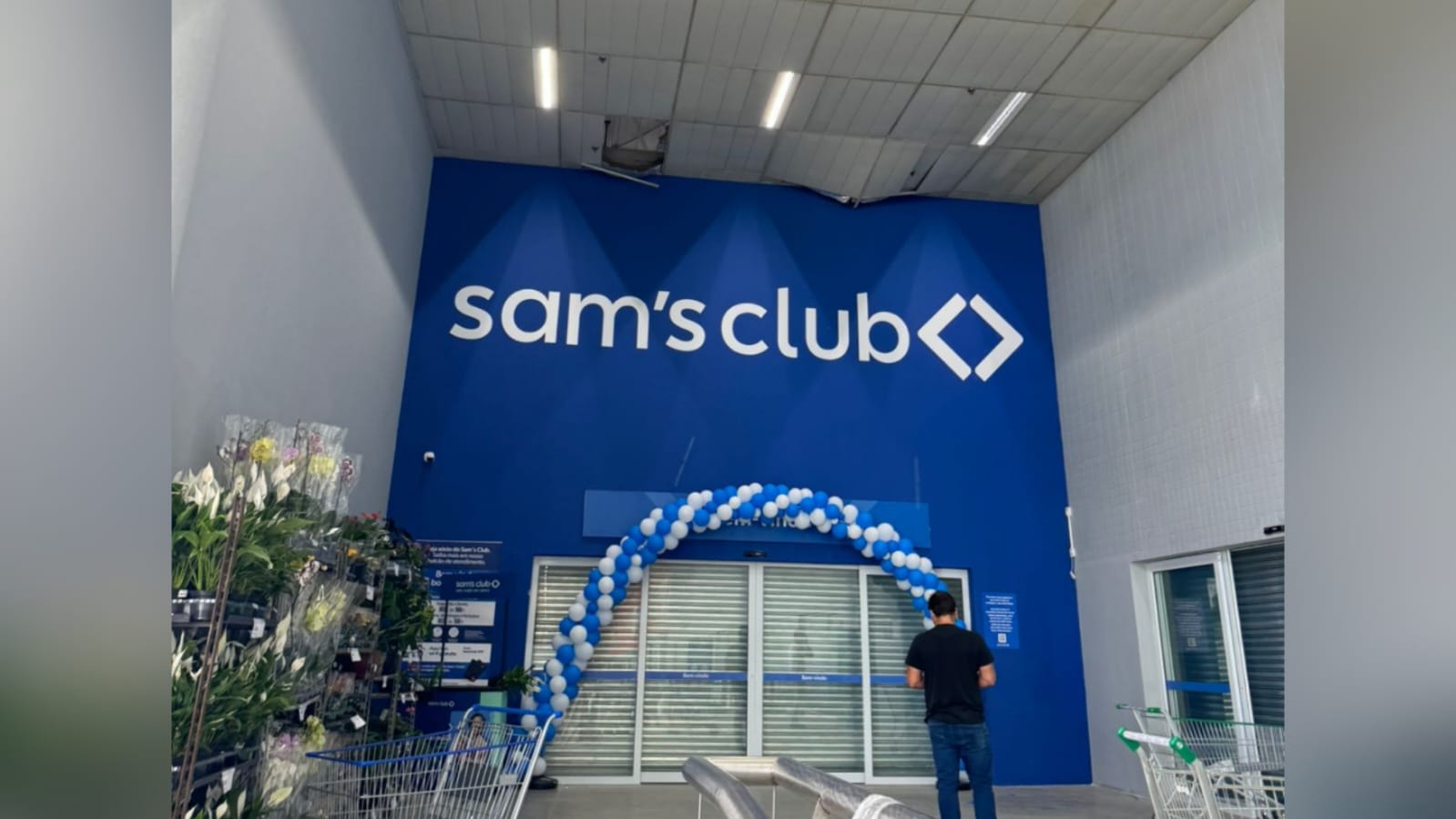 Um dia após inaugurar loja em João Pessoa, teto do Sam’s Club ameaça cair