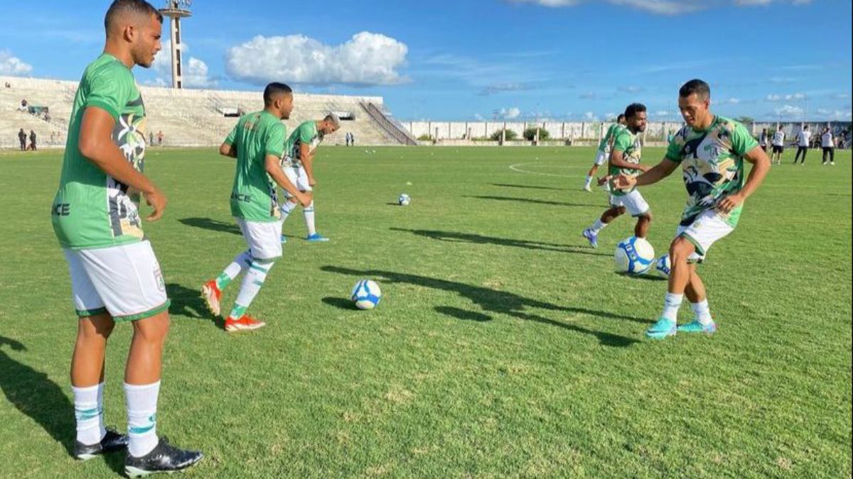 Sousa-PB terá desfalques na defesa para duelo contra o Atlético-CE, pela Série D Treino do Sousa-PB - Foto: Divulgação