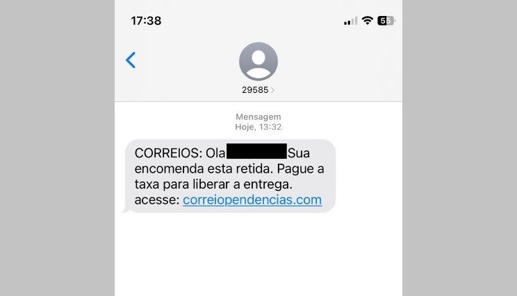Golpe do falso SMS sobre encomenda retida tenta arrancar dinheiro de paraibanos; Correios nega cobrança Golpe, Crime, Correios