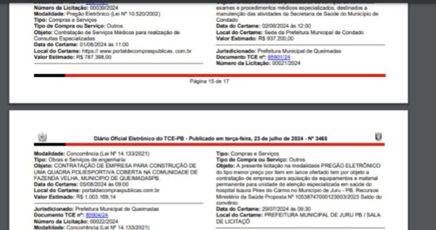 Prefeitura de Queimadas desembolsa R$ 1 milhão com quadra poliesportiva Prefeitura de Queimadas desembolsa R$ 1 milhão com quadra poliesportiva