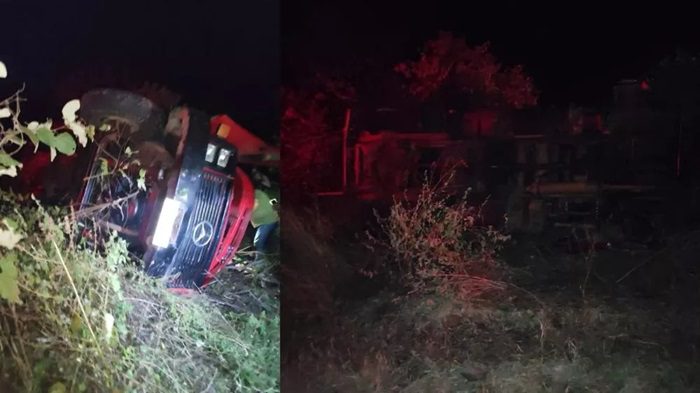 Motorista fica ferido após caminhão sair da pista e tombar na BR-361, no Sertão da Paraíba Motorista fica ferido após caminhão sair da pista e tombar na BR-361, no Sertão da Paraíba