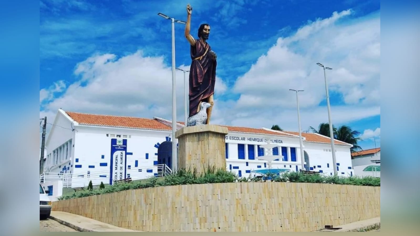 Praça em Itapororoca, no Vale do Mamanguape. (foto: reprodução/Google Maps/Arquivo ClickPB)