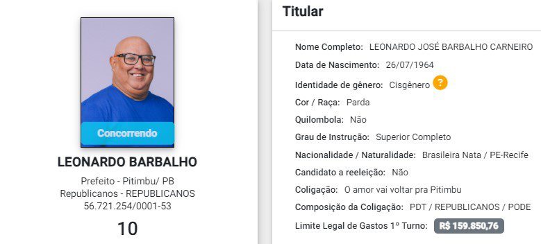 Juíza indefere candidatura de Leonardo Barbalho a prefeito de Pitimbu Leonardo, Juíza, Pitimbu