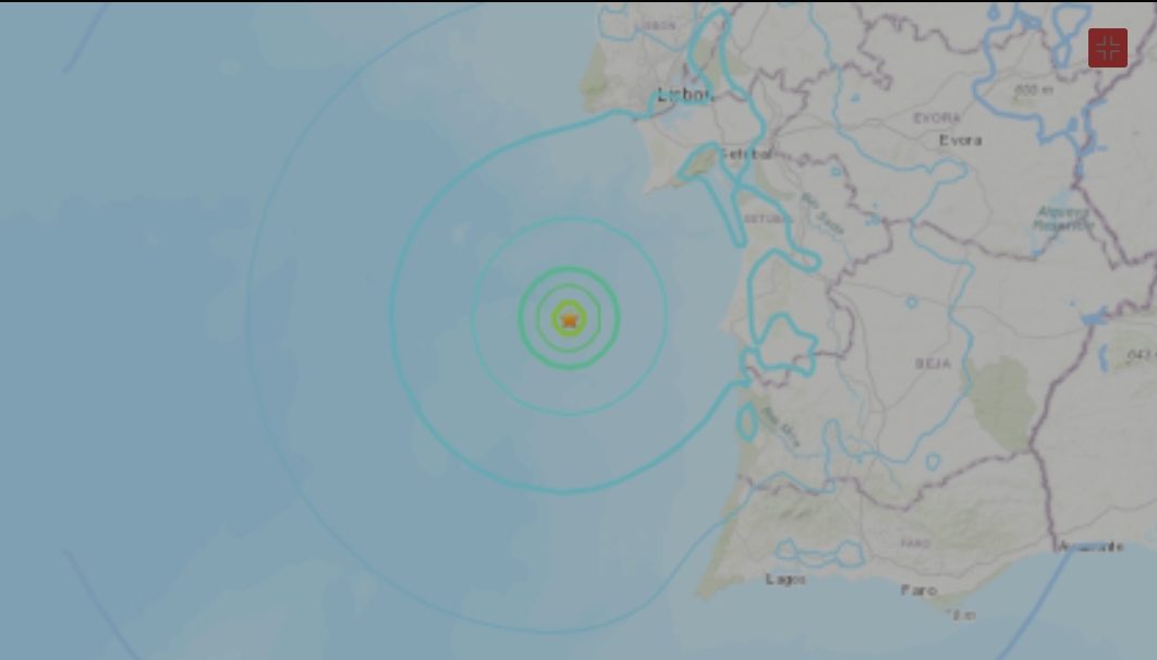 Terremoto de magnitude 5,4 atinge Portugal Terremoto de magnitude 5,4 atinge Portugal