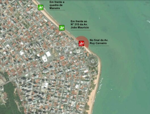Litoral paraibano tem apenas uma praia imprópria para banho