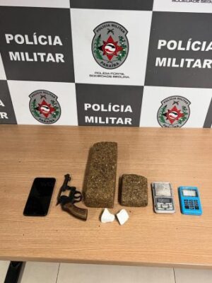 Material apreendido com o suspeito de tentativa de furto na UFPB