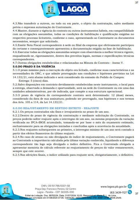 Município na Paraíba com 4 mil habitantes lança licitação de R$ 900 mil para adquirir pneus e câmaras de ar Município na Paraíba com 4 mil habitantes lança licitação de R$ 900 mil para adquirir pneus e câmaras de ar