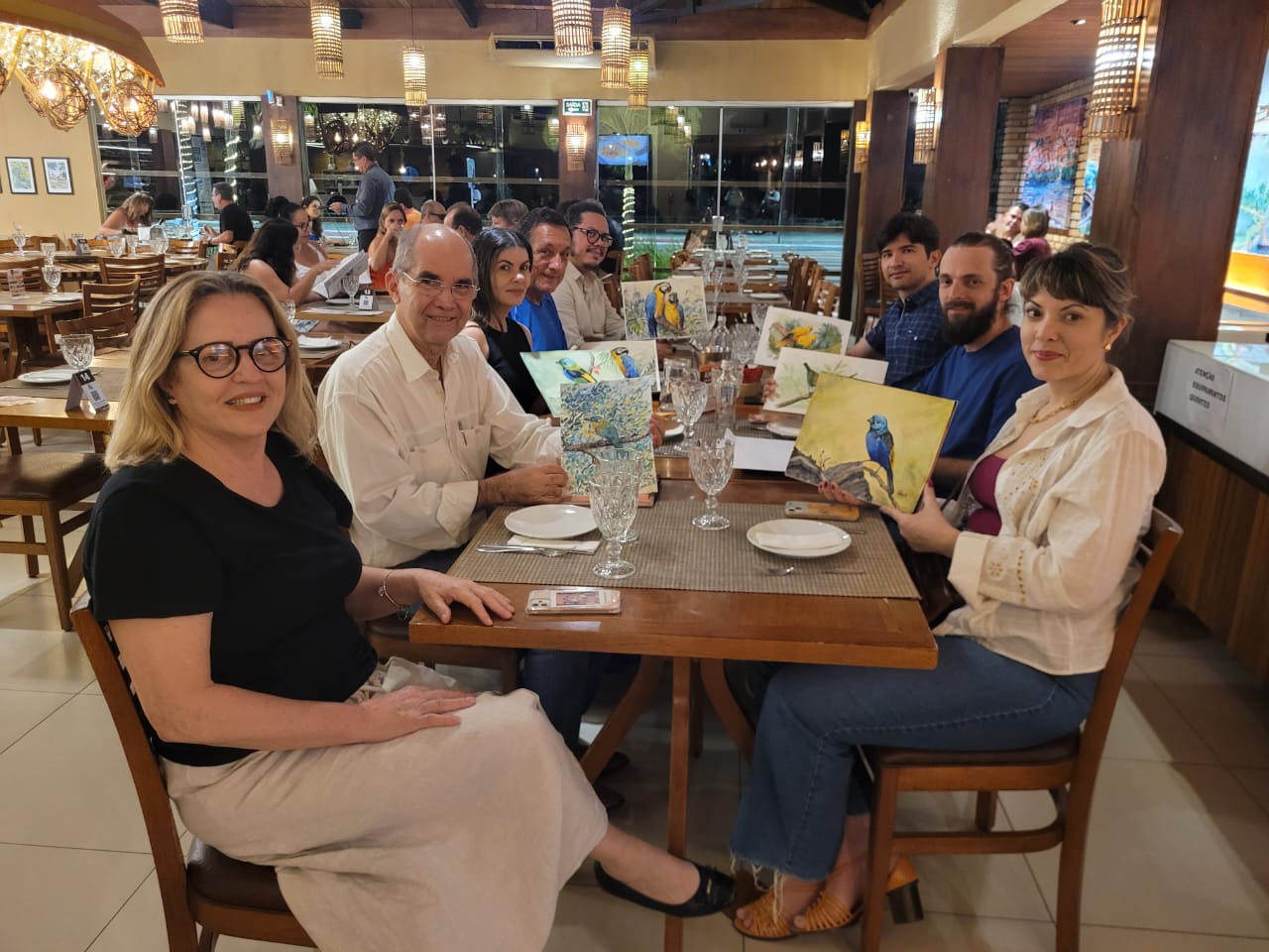 coletiva, aquarelas, aves do brasil