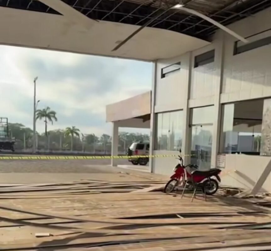 Bandidos explodem cofre de posto de combustíveis em Campina Grande cofre posto campina grande