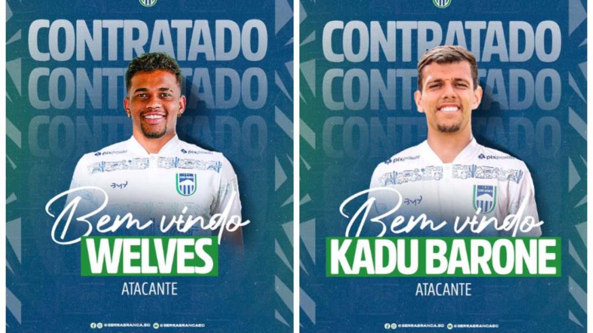 Serra Branca contrata os atacantes Welves Santos e Kadu Barone de olho no Estadual Serra Branca contrata os atacantes Welves Santos e Kadu Barone - Foto: Divulgação