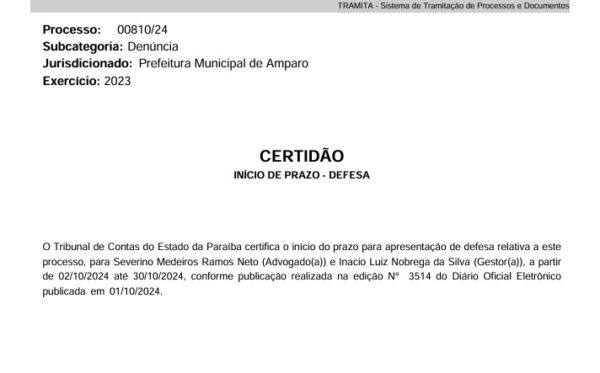 Denúncia contra prefeitura de Amparo