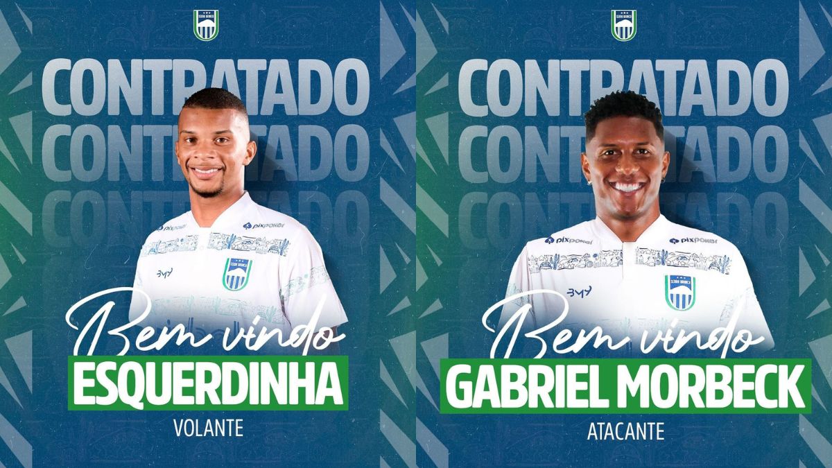 Serra Branca contrata o volante Esquerdinha e o atacante Gabriel Morbeck para 2025 Serra Branca contrata o volante Esquerdinha e o atacante Gabriel Morbeck para 2025