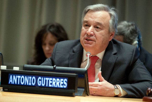 Secretário-geral da ONU diz que direitos fundamentais dos palestinos continuam distantes António Guterres, Secretário-geral da ONU