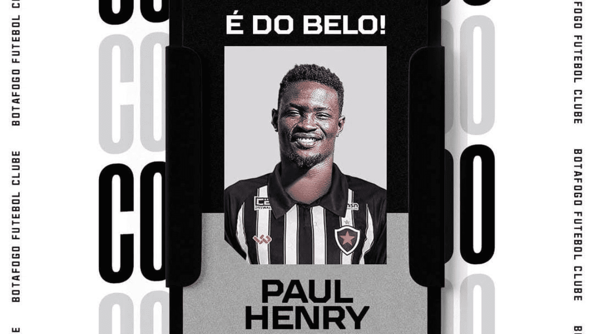 Botafogo-PB anuncia a contratação do atacante camaronês Paul Henry Paul Henry Botafogo-PB