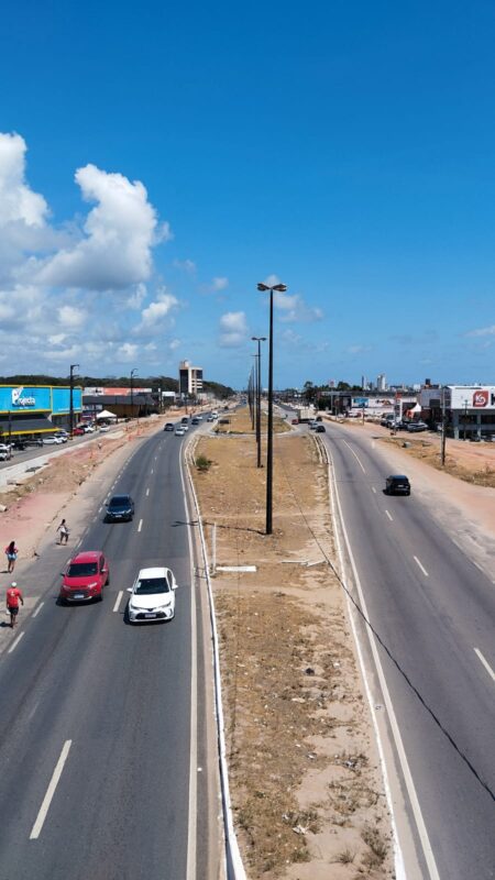 BR-230 tem trânsito lento, com obras e interdição de faixa na Grande João Pessoa Imagem ilustrativa da BR-230 em Cabedelo. (foto: Walla Santos)