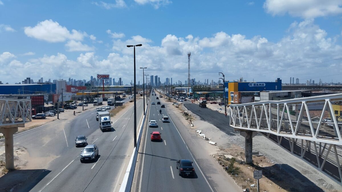 Trecho da BR-230 será parcialmente interditado nesta semana para obras da triplicação; confira quando brs BR-230, na Grande João Pessoa. (foto: Walla Santos)