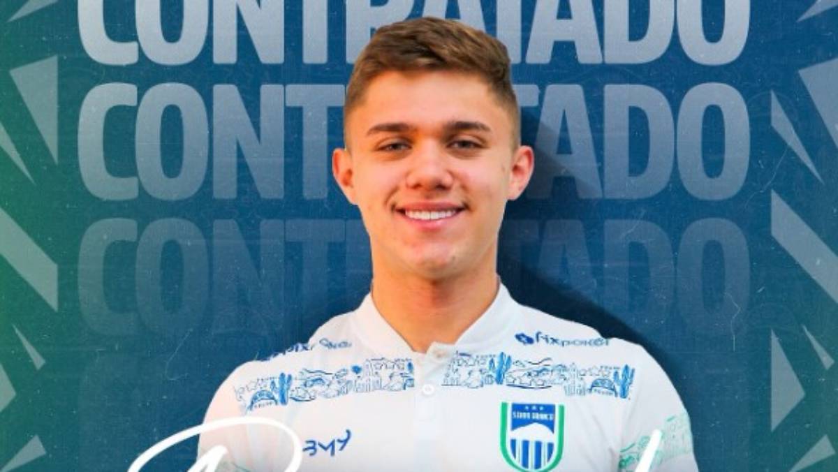 Serra Branca oficializa contratação de Vidmar, lateral-esquerdo formado no Internacional e Grêmio Vidmar, reforço do Serra Branca. Foto: Divulgação/Instagram/Serra Branca.