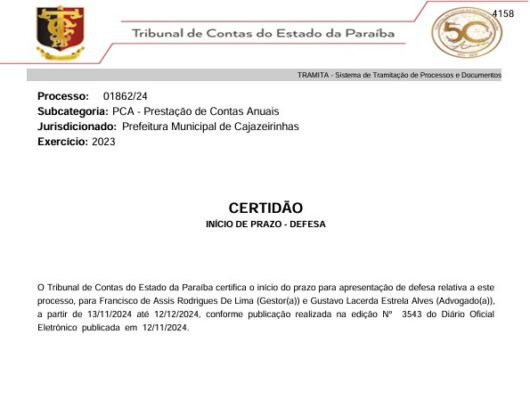 Prefeitura de Cajazeirinhas usou dinheiro da educação e aumentou 83,2% o gasto com festividades