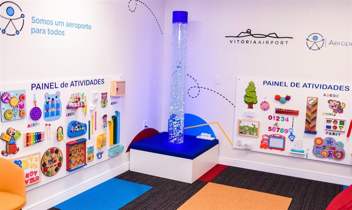 Salas para pessoas com espectro autista e neurodivergentes serão instaladas em 20 aeroportos Salas para pessoas com espectro autista e neurodivergentes serão instaladas em 20 aeroportos
