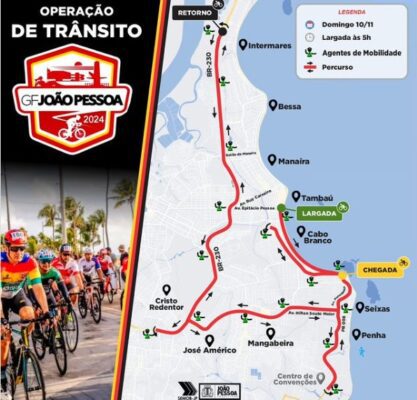 Evento com mais de 200 ciclistas modifica trânsito em Tambaú, BR-230 e Cabedelo