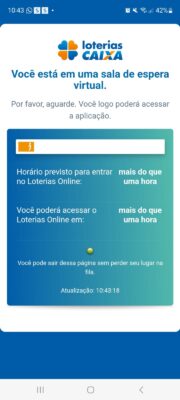 aplicativo tem fila para apostar na mega