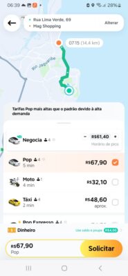 Valores mais caros que o normal