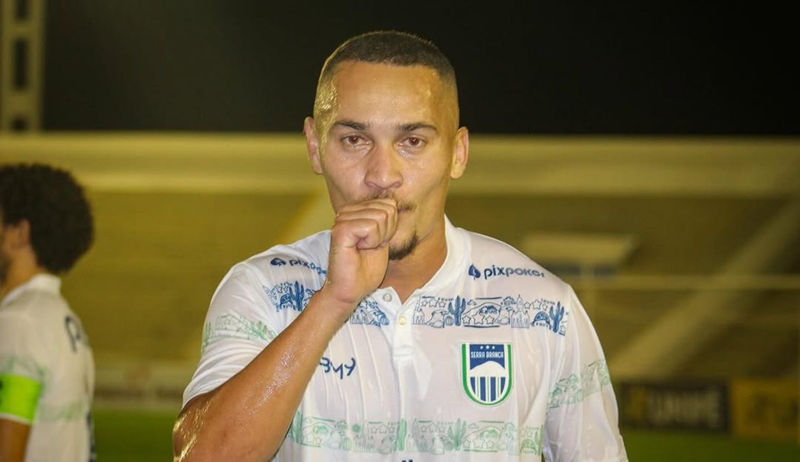 Jean Martim vibra com primeiro gol pelo Serra Branca e dedica ao filho: “Ser pai é alo inexplicável Jean Martim - Serra Branca