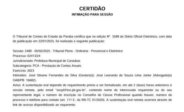 TCE quer que Prefeitura de Caraúbas explique aumento de 53% com festas durante "situação de emergência" devido à seca