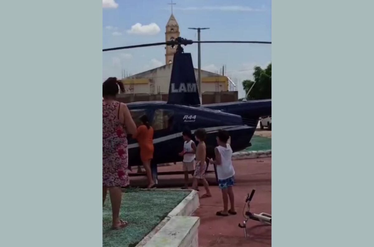 helicoptero, praça, sertão