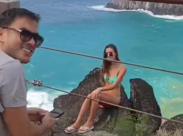 Turistas invadem local proibido em penhasco em Fernando de Noronha e serão multados em até R$ 10 mil turista, penhasco, fernando de noronha
