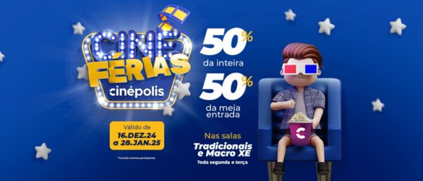 Cinemas dos shoppings Manaira e Mangabeira tem promoção de férias