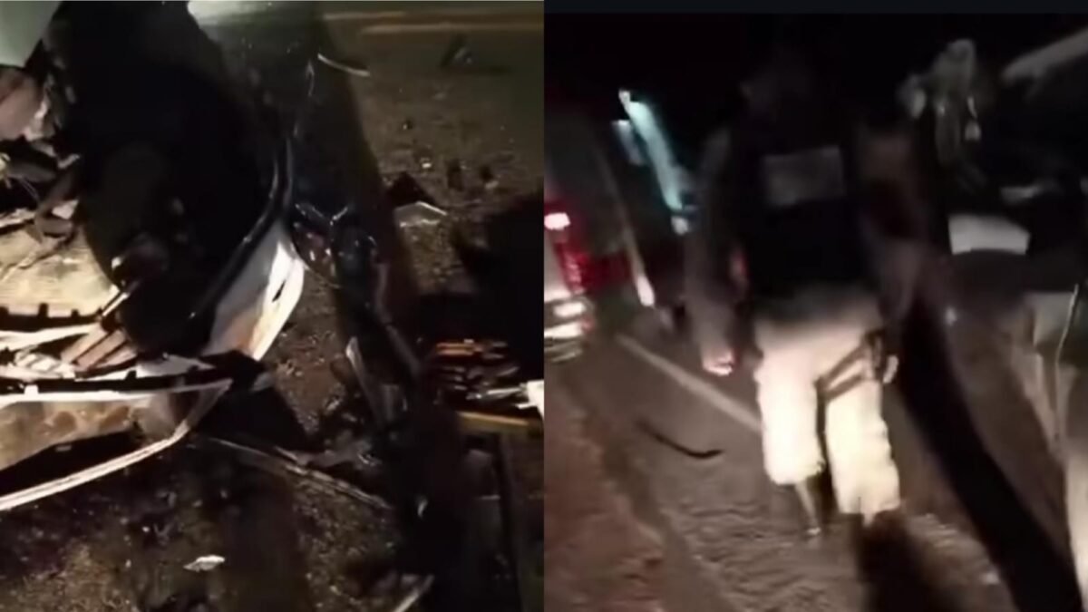 Colisão entre carro e retroescavadeira deixa um morto em Teixeira colisão