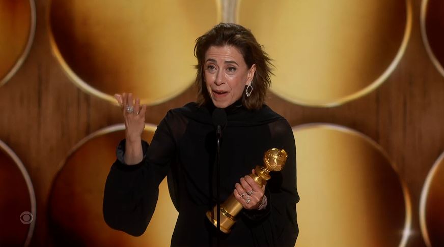 Fernanda Torres ganha Globo de Ouro de melhor atriz Fernanda Torre em discurso no Globo de Ouro. (foto: reprodução/twitter)