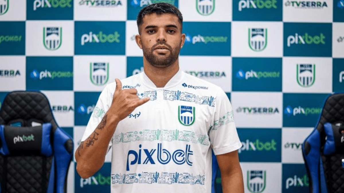 Serra Branca anuncia a contratação do atacante Charles, ex-Sousa Charles atacante Serra Branca