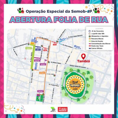 Semob-JP elabora plano operacional para do Folia de Rua