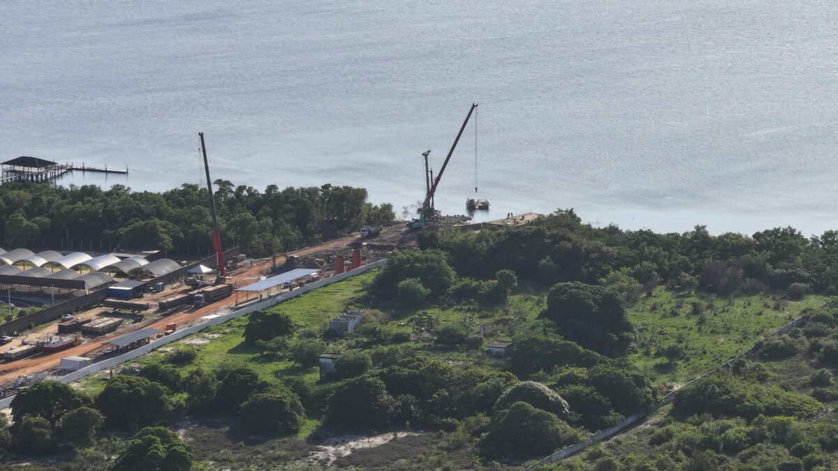 PONTE DO FUTURO: com concretagem de vigas e travessas, obras chegam a 15% de execução